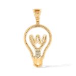 Diamond Light Bulb Pendant 0.35 ct. 14k Yellow Gold