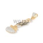 Diamond Saint Jude Pendant  0.85 ct. 14K Yellow Gold