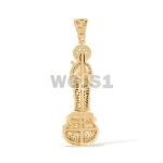 Diamond Saint Jude Pendant  0.85 ct. 14K Yellow Gold