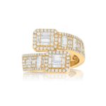 Fancy Design Diamond Ring 1.60 ct. 10k Yellow Gold