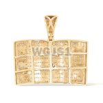 Pave Diamond Holy Bible Pendant 2.00 ct. 14k Yellow Gold