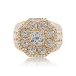 Diamond Ring 5.70 ct. 14K Yellow Gold