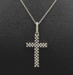 Diamond Cross with Gold Chain 0.35ct 14K Yellow Gold