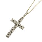 Diamond Cross with Gold Chain 0.35ct 14K Yellow Gold