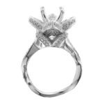 Diamond Engagement Ring Mounting 1.26 ct. 14K White Gold