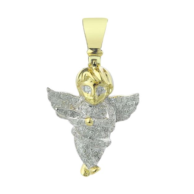 Diamond Angel Pendant  0.23 ct. 10K Yellow Gold