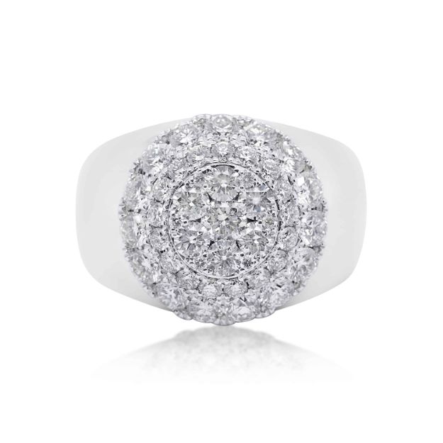 Diamond Ring 2.90 ct. 14K White Gold