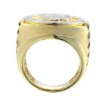 Diamond Dollar Sign Men&#39;s Ring  0.82 ct. 10K Yellow Gold