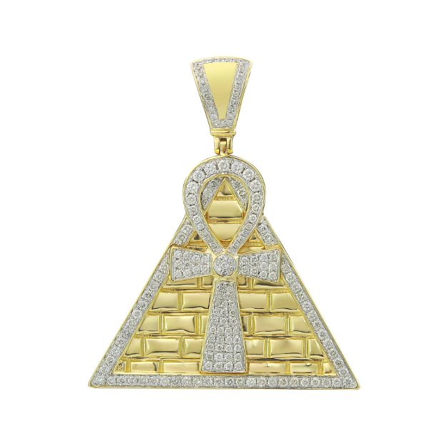 Diamond Pendant  2.0 ct. 10K Yellow Gold 24.64 g