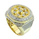 Diamond Men&#39;s Ring  2.99 ct, 10K Yellow Gold 14.5 g