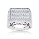 Diamond Ring 4.20 ct. 10K White Gold