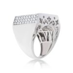 Diamond Ring 4.20 ct. 10K White Gold