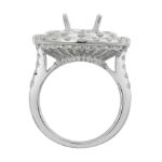 Diamond Ring 2.60 ct. 14K White Gold 7.85 g