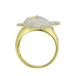 Diamond Doughboy Ring 1.63 ct. 10K Yellow Gold