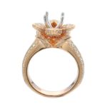 Diamond Engagement Mounting Ring 1.80 ct. 14K Rose Gold