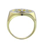 Diamond Scale of Justice Ring  0.39 ct. 10K Yellow Gold