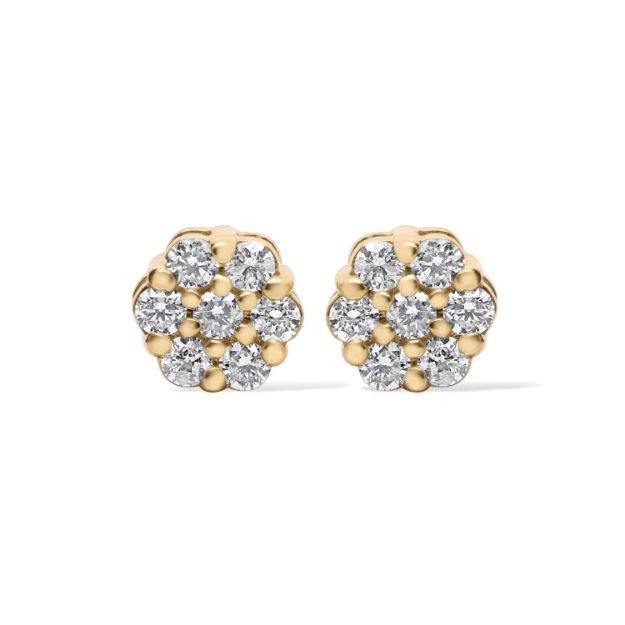 Diamond Earrings 0.19 ct. 10K Yellow Gold