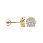 Diamond Earrings 0.85 ct. 10K Yellow Gold