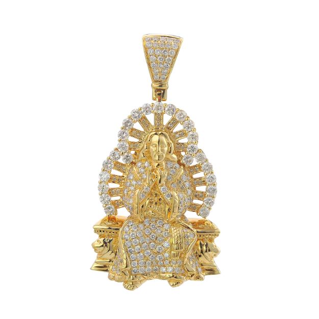 Diamond Pendant  4.05 ct. 10K Yellow Gold 29.62 g