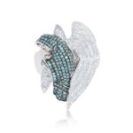 Diamond Angel Of Death Ring 1.40 ct. 14K White Gold 14.3 g