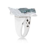 Diamond Angel Of Death Ring 1.40 ct. 14K White Gold 14.3 g