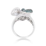 Diamond Angel Of Death Ring 1.40 ct. 14K White Gold 14.3 g