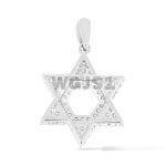 Diamond Star of David Pendant 0.35 ct. 14k White Gold