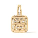 Diamond Fancy Square Baguette Pendant 0.75 ct. 14k Yellow Gold