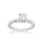 Diamond Engagement Ring 1.45 ct. 14k White Gold