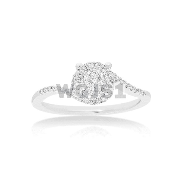 Diamond Engagement Ring 0.36 ct. 14k White Gold