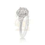 Diamond Engagement Ring Halo Setting 1.00 ct. 14k White Gold