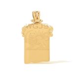 Diamond Jesus Head Pendant 2.90 ct. 10k Yellow Gold