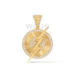 Diamond Flash Medallion 0.92 ct. 10k Yellow Gold