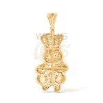 Diamond Doughboy Moneybags Pendant 1.20 ct. 10k Yellow Gold