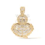 Diamond Angel Praying Pendant 0.40 ct. 10k Yellow Gold