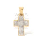 Diamond Cross Pendant 0.38 ct. 10k Yellow Gold