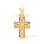 Diamond Cross Pendant 0.38 ct. 10k Yellow Gold