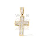 Diamond Cross Pendant 0.25 ct. 10k Yellow Gold