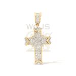 Diamond Cross Pendant 0.28 ct. 10k Yellow Gold