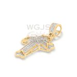 Diamond Cross Pendant 0.28 ct. 10k Yellow Gold