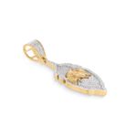 Diamond Eagle Head Fancy Design Pendant 0.36 ct. 10k Yellow Gold