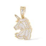 Diamond Unicorn Pendant 0.38 ct. 10k Yellow Gold