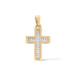 Diamond Cross Pendant 0.10 ct. 10k Yellow Gold