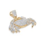 Diamond Crab Pendant 1.62 ct. 10K Yellow Gold