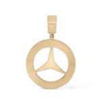 Diamond Mercedes Benz Emblem Pendant 0.45 ct.