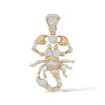 Diamond Scorpion Pendant 0.95 ct. 10K Yellow Gold