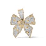 Diamond Bow Pendant 0.61 ct. 10K Yellow Gold