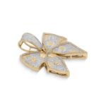 Diamond Bow Pendant 0.61 ct. 10K Yellow Gold