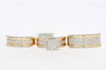 Diamond Wedding Trio Set 1.10 ct. 10k Yellow Gold