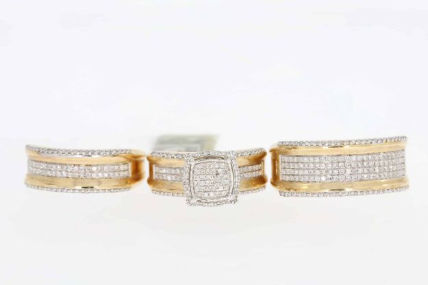 Diamond Wedding Trio Set 1.10 ct. 10k Yellow Gold